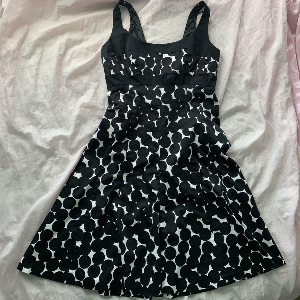 black and white dress